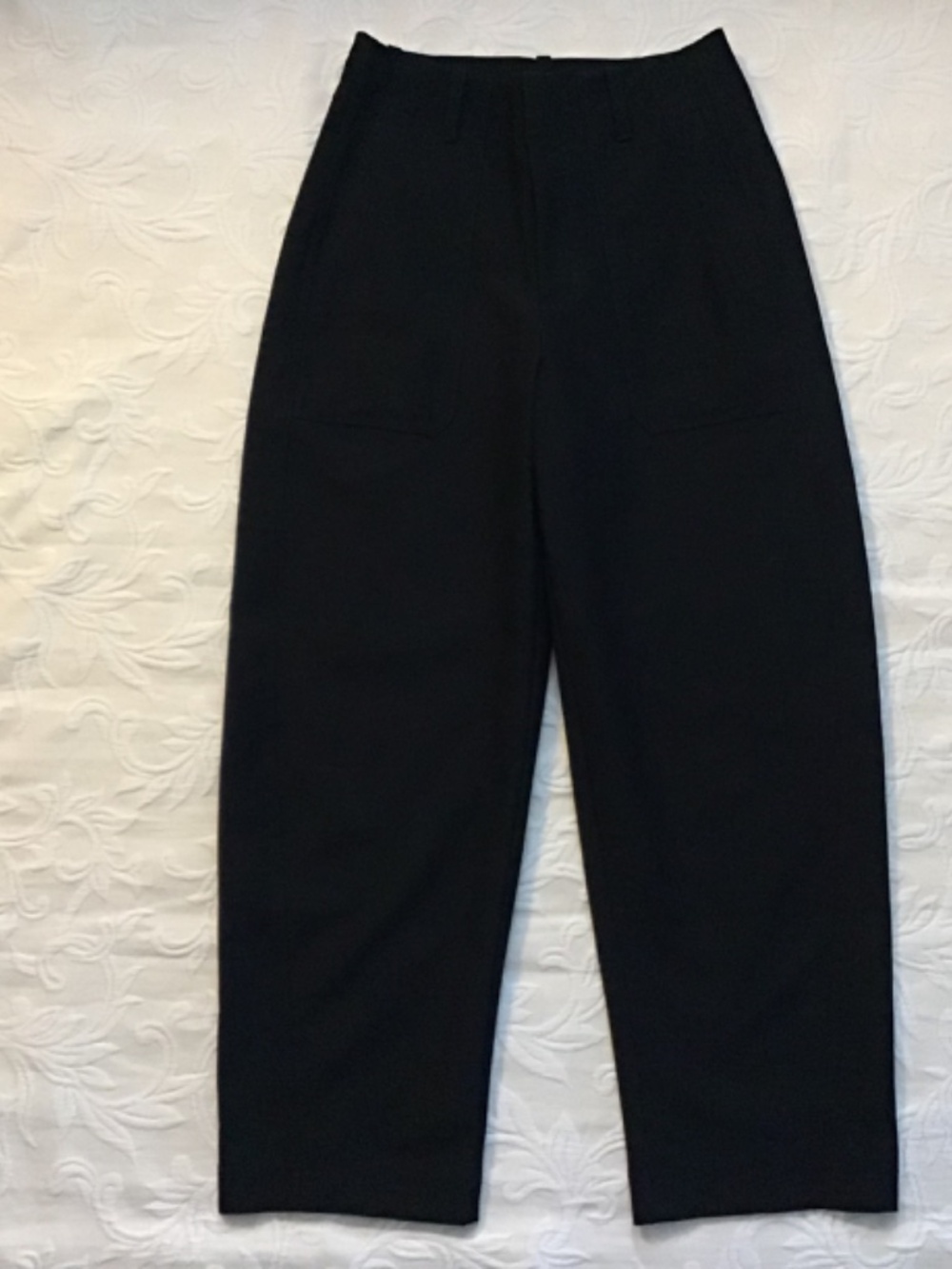 Athleta Black Skyline High Rise Barrel Leg Pants Size 2